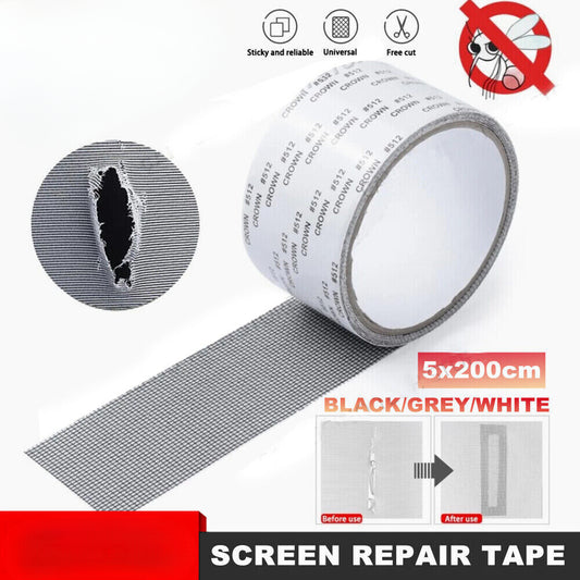 Screen Repair Tape Fly Insect Repellent Strong Window Door Self Adhesive