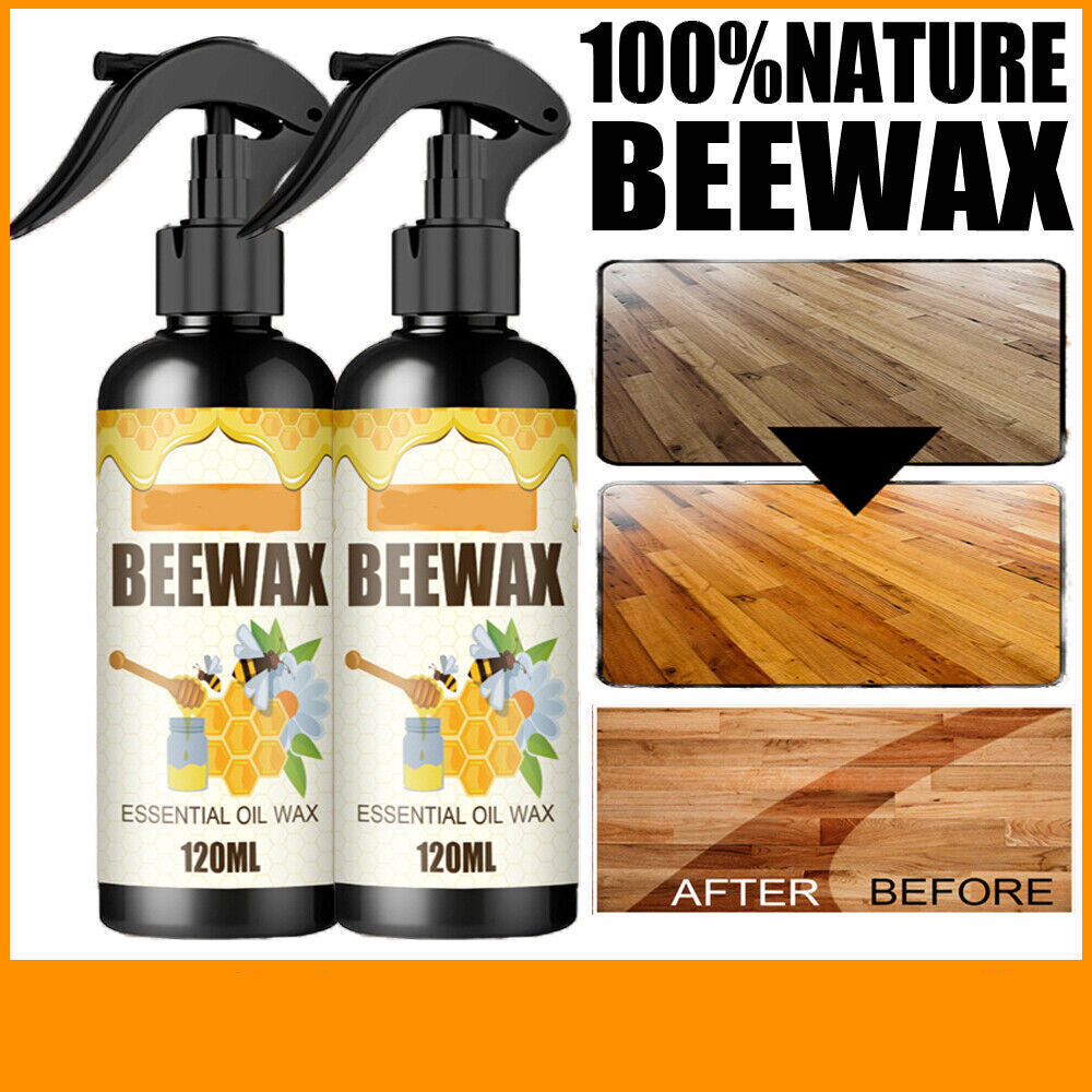 Natural Micro-Molecularized Beeswax Spray, Furniture Polish Cleaner 120ML