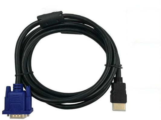 HDMI Male to VGA Male Cable Adapter Monitor Lead HD 15Pin 1080P Converter Laptop