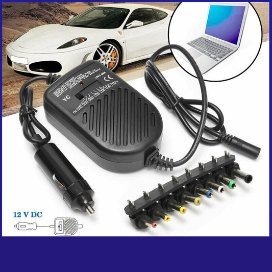 Universal 80W Car Auto Charger Power Supply Adapter For Laptop Notebook + 8 Tip