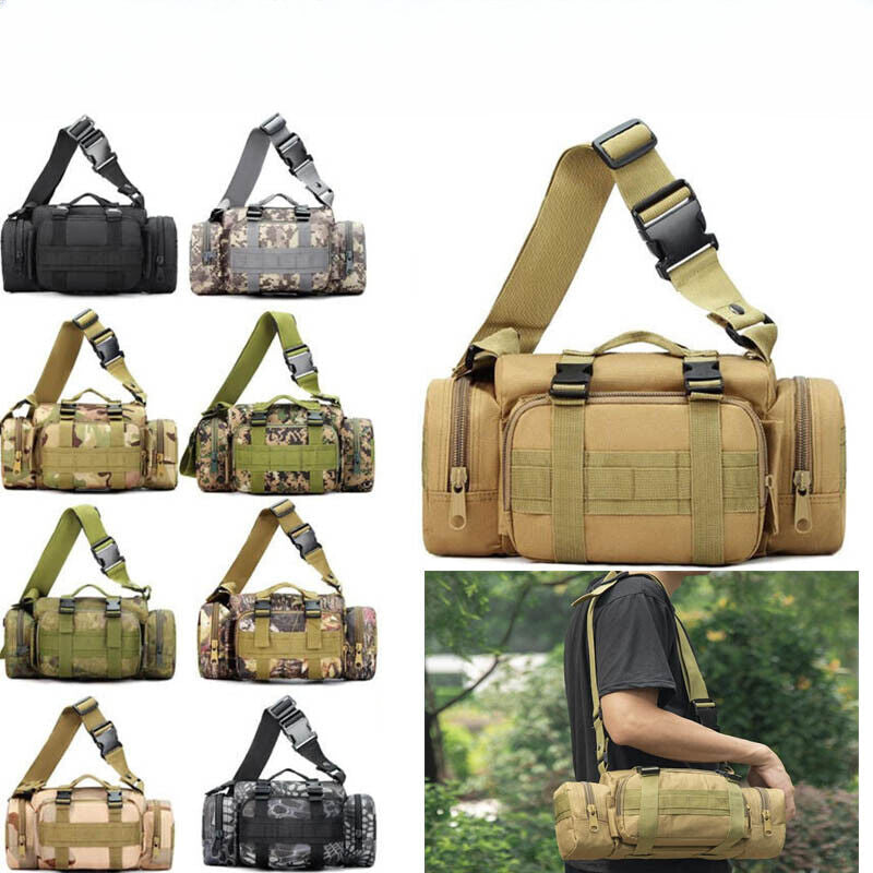 Men Hiking Rucksack Outdoor Tactical Backpack Bag Travel Military Camping Sports