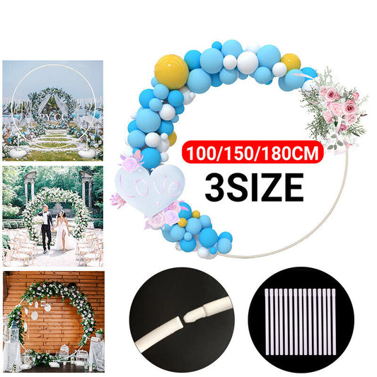 100-180cm Round Balloon Holder Column Circle Frame Balloon Reusable Kit Arch