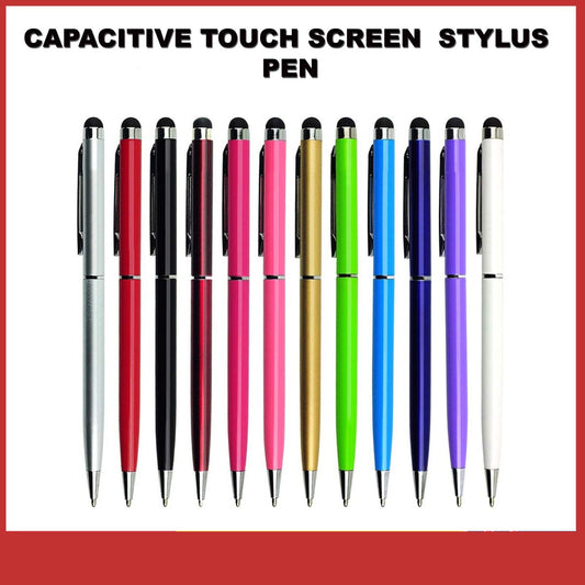 5x Capacitive Touch Screen Stylus Ball Point Ink Pen for iPhone iPad Tablet 2 in 1