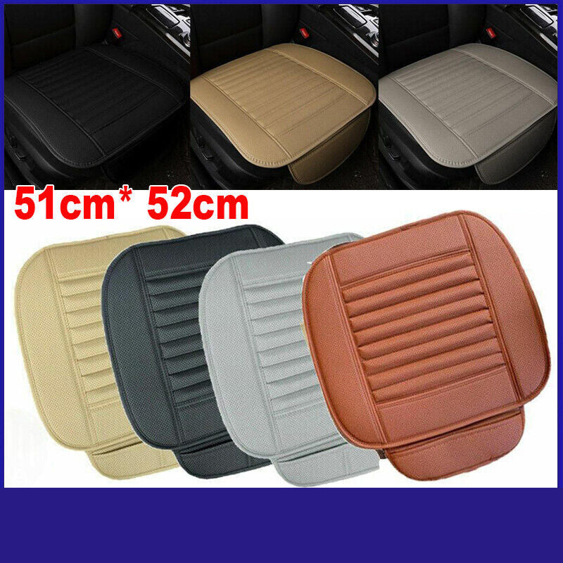 Universal Car Front Seat Cover-Breathable Leather Pad Cushion Surround Protector