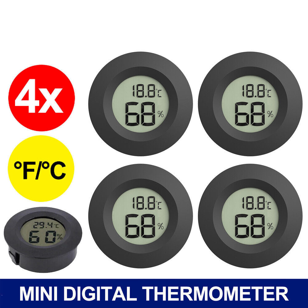 4x Mini Digital Thermometer Humidity Meter Temperature Indoor Hygrometer LCD