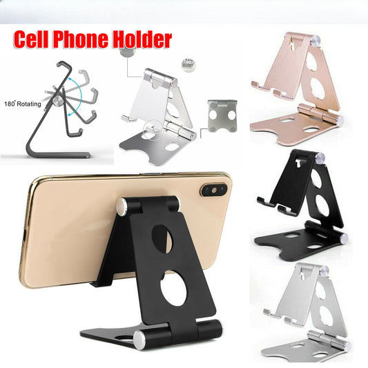 Universal Metal Desk FoldableTabletop Phone Tablet Stand Holder Adjustable Desk