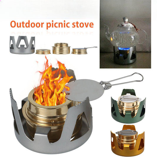 Mini Spirit Burner Alcohol Stove For Outdoor Hiking Camping Picnic Portable