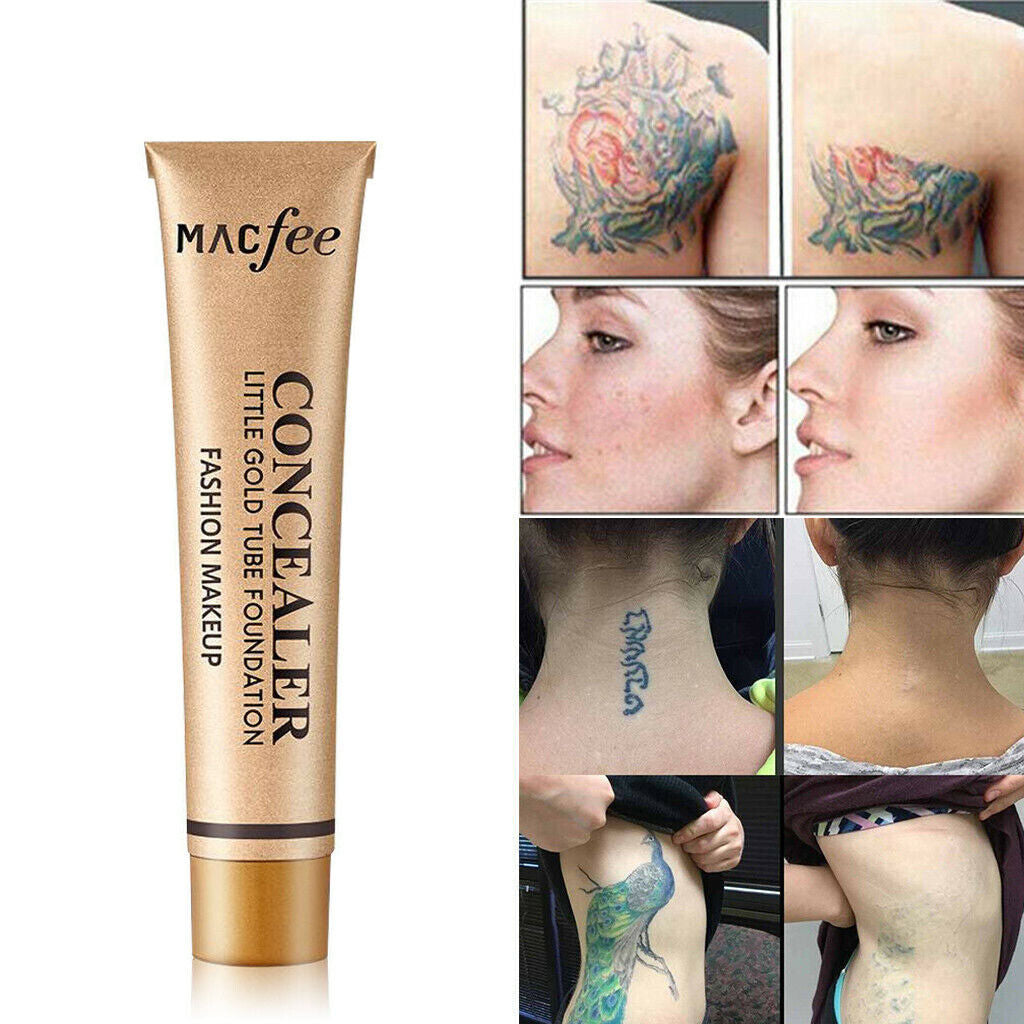 Tattoo Cover Up Makeup Skin Scar Birthmark Waterproof Concealer Primer Cream