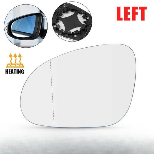 LEFT PASSENGER SIDE MIRROR GLASS FOR VW GOLF MK5 2004-08 WITH HEATED BACK PLATE