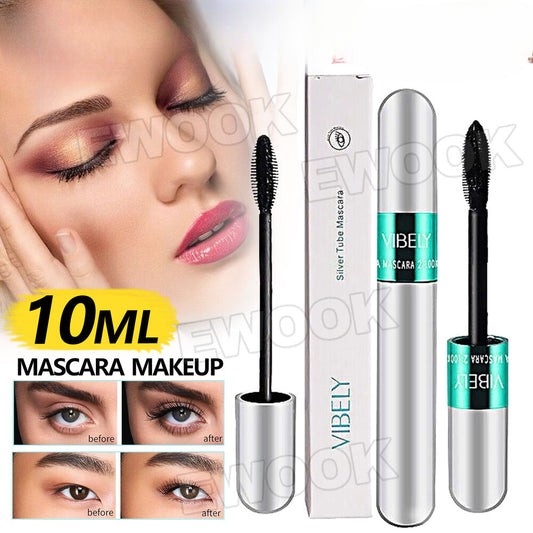 Lash Cosmetics Vibely Mascara 4D Thick Long Waterproof Silk Fiber Mascara Makeup