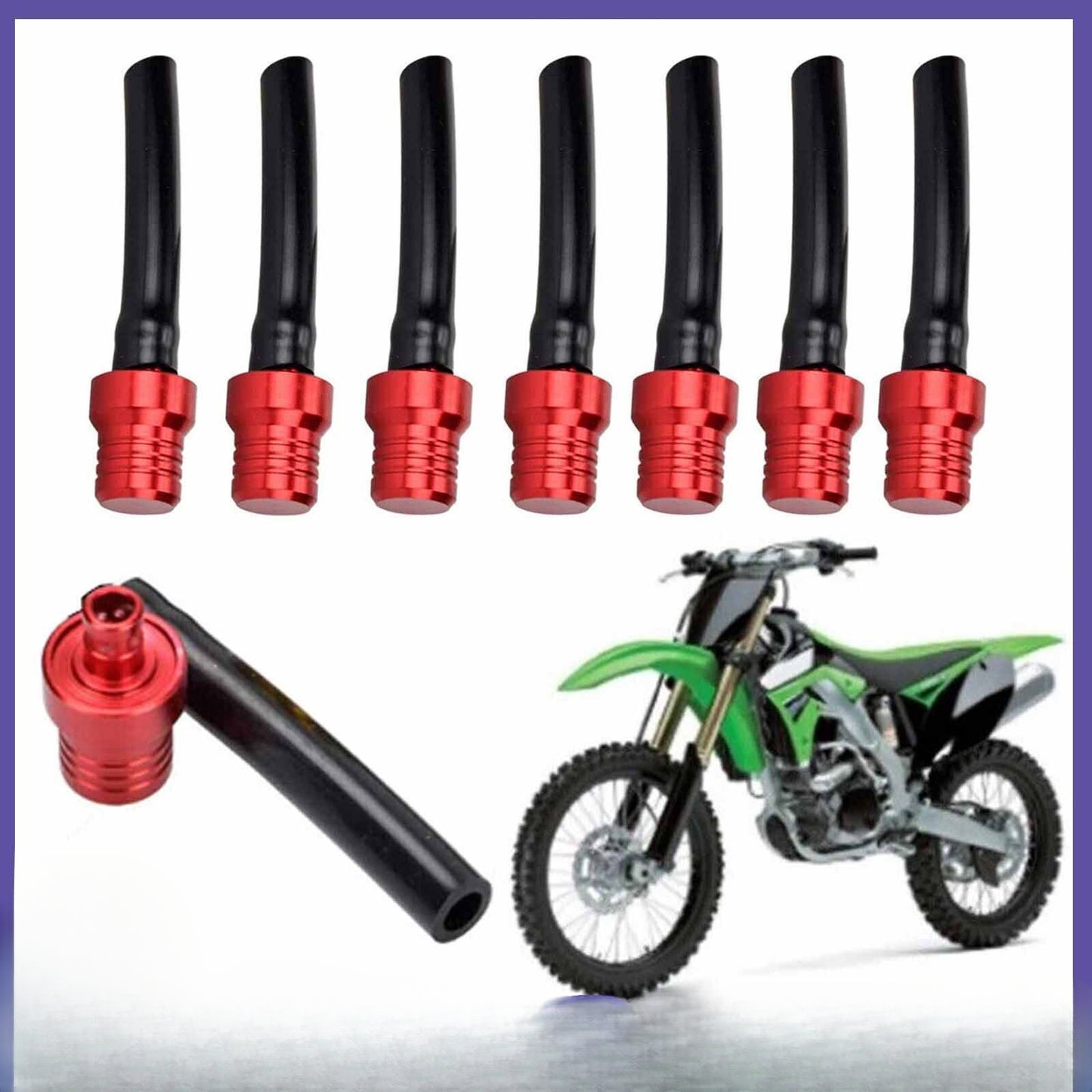 5pcs Motorbike Gas Fuel Cap Valve Vent Breather Hose Tube Tank for Pit Dirt Bike