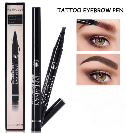 Waterproof Microblade Fork Eyebrow Liner Liquid Brush Tattoo Pen Pencil Ink