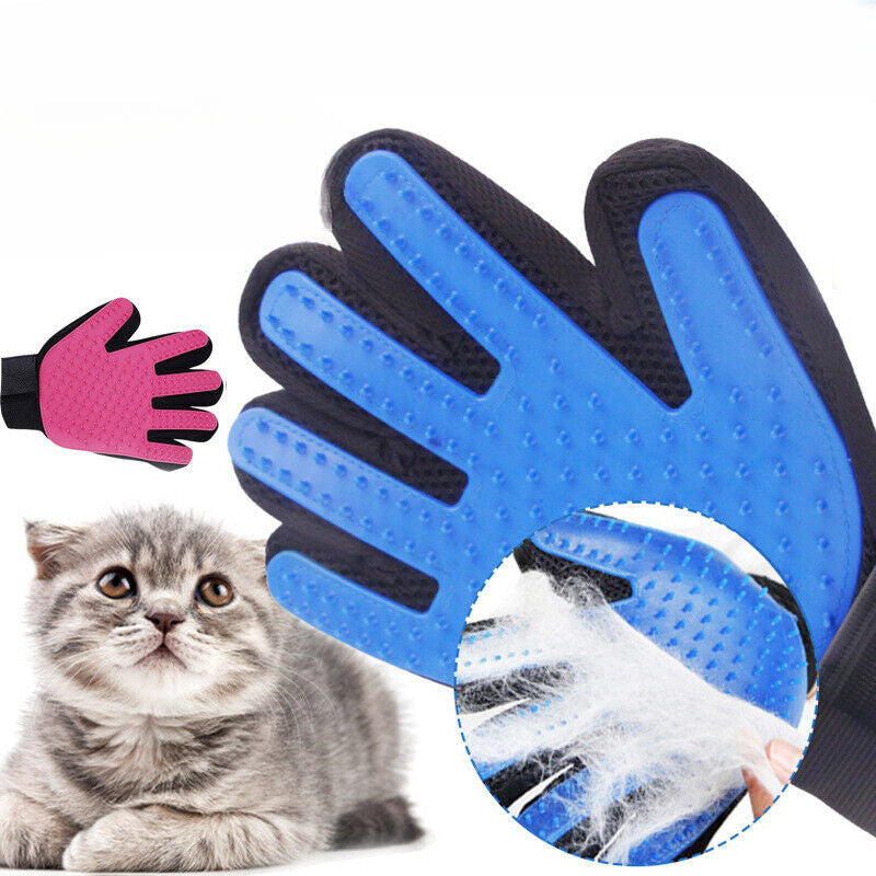 grooming glove for pet dog cat cleaning hair remover brush descending touch