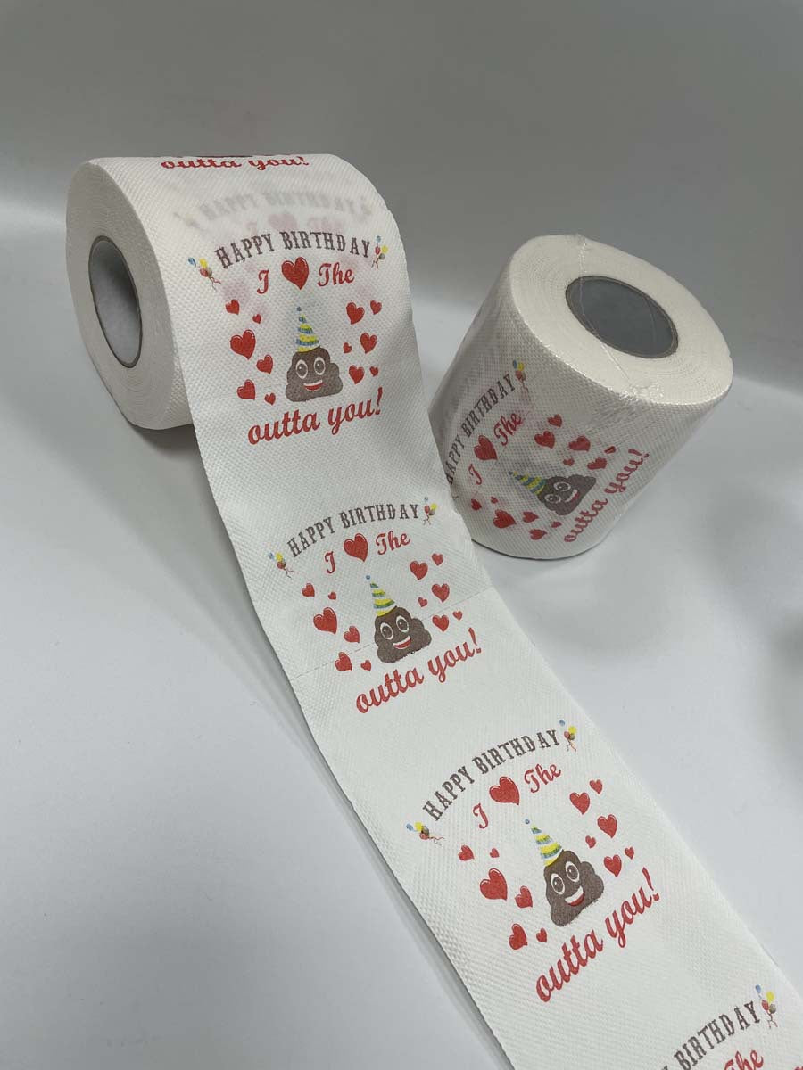 Funny Toilet Paper Roll Birthday Decoration Birthday Gifts for Women Men Gift