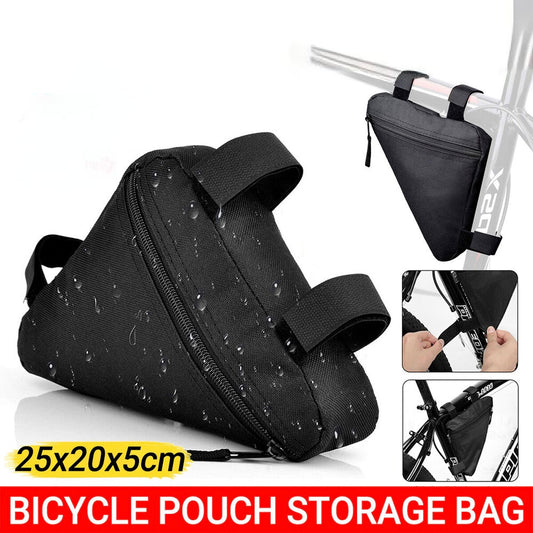 Bicycle Cycling Triangle Storage Bag Bike Front Tube Frame Waterproof Pouch Bags