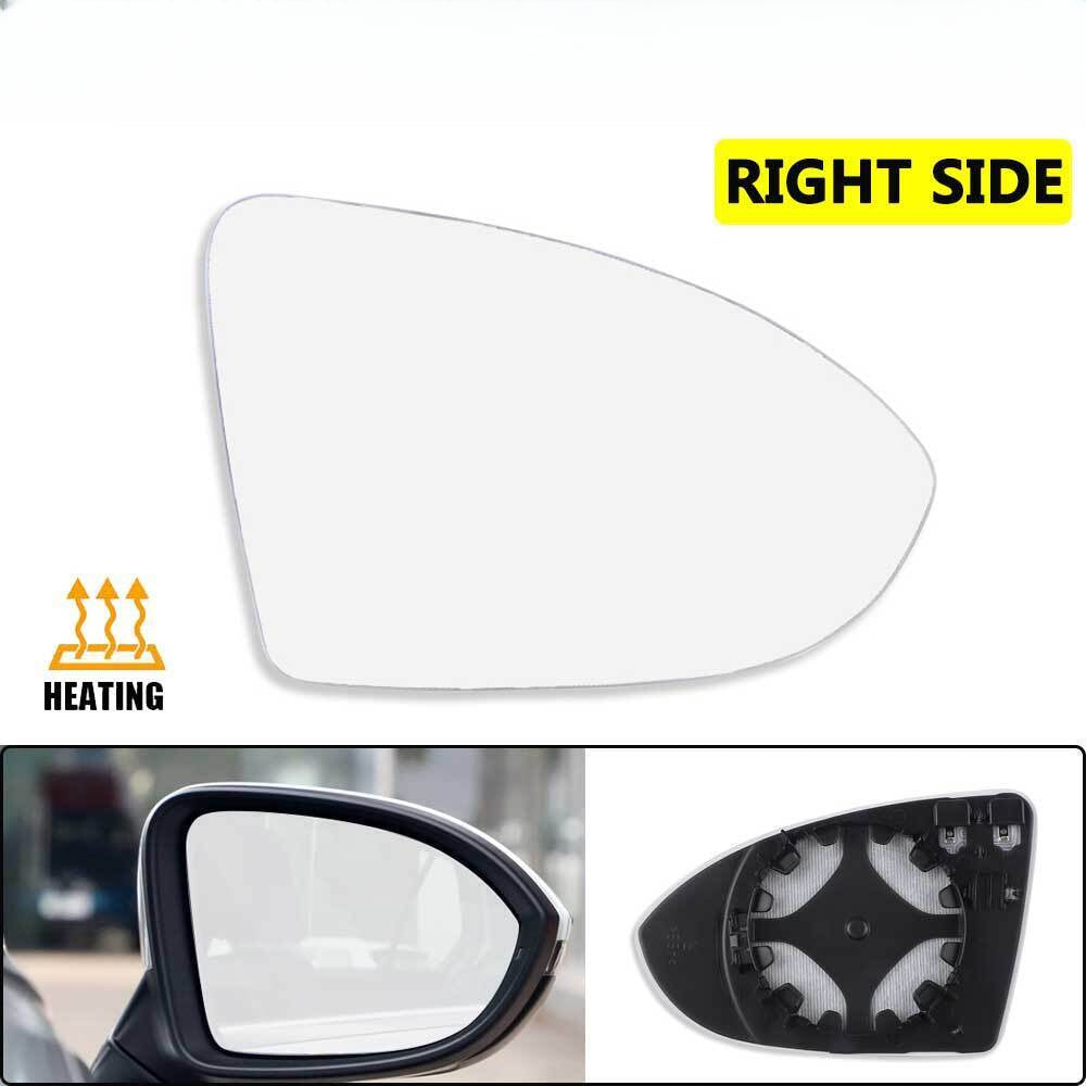 Mirror Glass Right Side for VW GOLF MK7 MK7.5 2013-2018 With Heated Convex Base