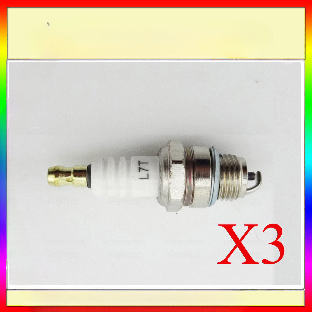 3X Spark Plug L7T BM6A BPMR7A RCJ6Y RCJ7Y John Deere Dolmar Husqvarna Stihl Ics