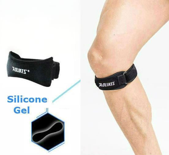 Knee Strap Brace Patella Tendon Support Protector Jumper Silicone Running Sport