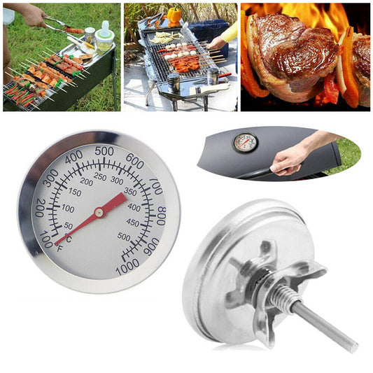 50-500℃ Stainless Steel Barbecue BBQ Grill Thermometer Temperature Gauges Tools