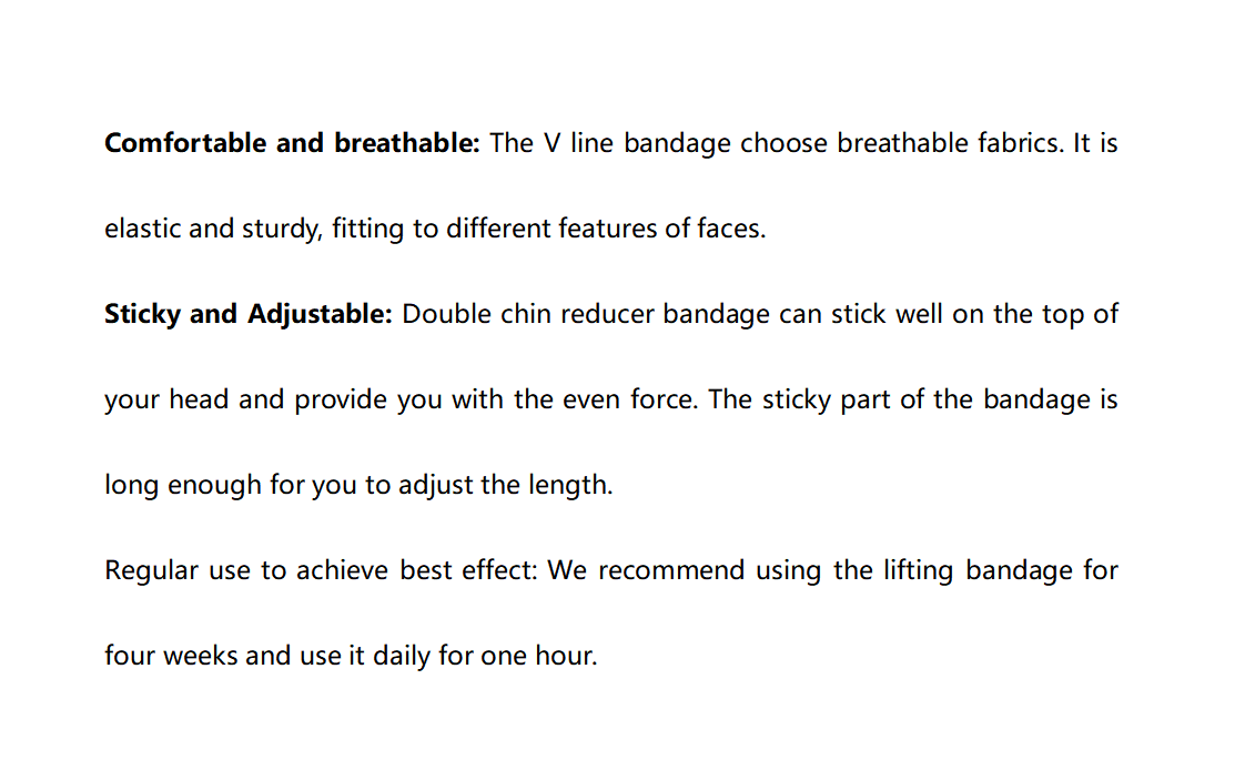 Reusable V Line Mask Facial Slimming Strap Double Chin Reducer Chin Lifting Belt