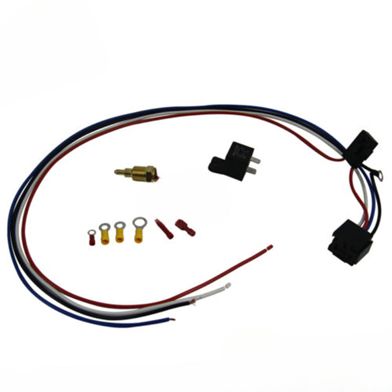 Thermo Radiator Fan Sensor Temp Controller Switch 12V Wiring Relay Kit