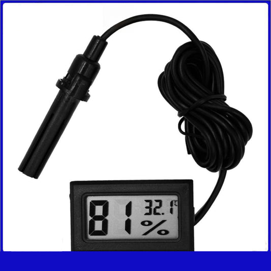 Mini LCD Digital Thermometer Hygrometer Temperature Humidity Meter w/Probe