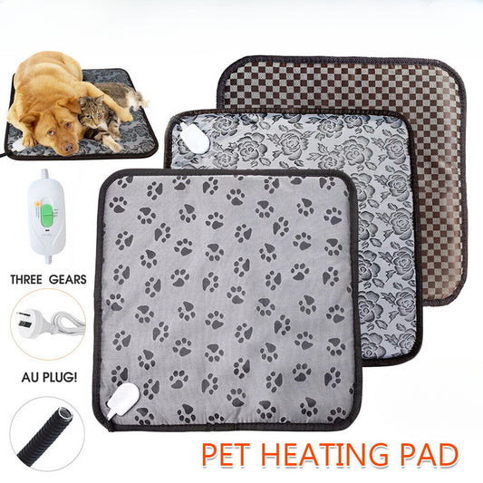 Pet Electric Heat Heated Heating Heater Pad Mat Blanket Bed Dog Cat Bunny