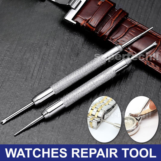 2Pcs Watch Band Repair Tool Kit Spring Bar Pins Link Remover Tools Watchmakers