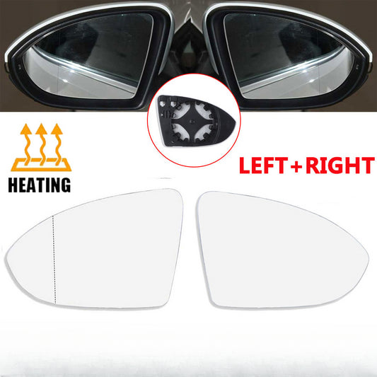 RH & LH Mirror Glass for VW GOLF MK7 MK7.5 2013-2018 With Heated Convex Base