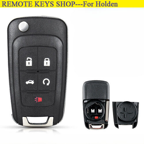 5Button For HOLDEN COMMODORE VF 2013+ Flip Key Remote Blank Shell/Case/Enclosure