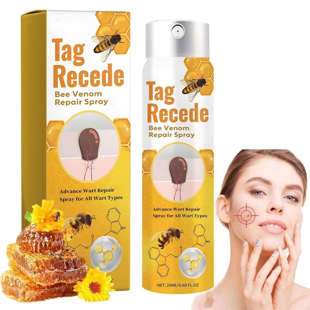 2×Tag Recede Bee Venom Treatment Spray Tag Recede Bee Venom Spray for All Skin