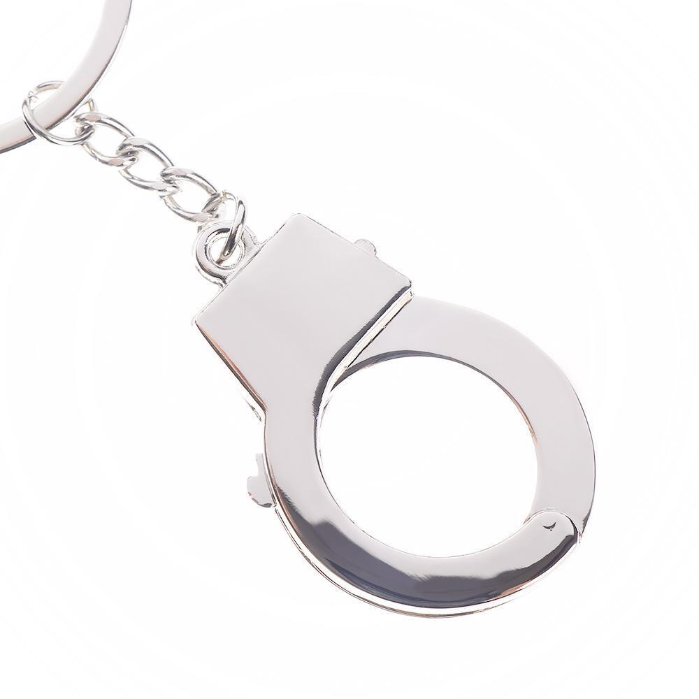 Gadget Key Craft Metal Keyfob Gift Handcuffs Mini Size Keyring Keychain