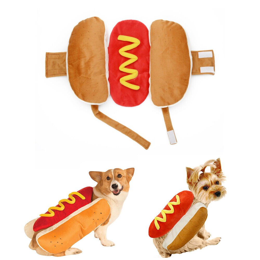 Hot Dog Pet Dog Clothes Puppy Funny Dachshund Sausage Costume Winter Warm Outfit