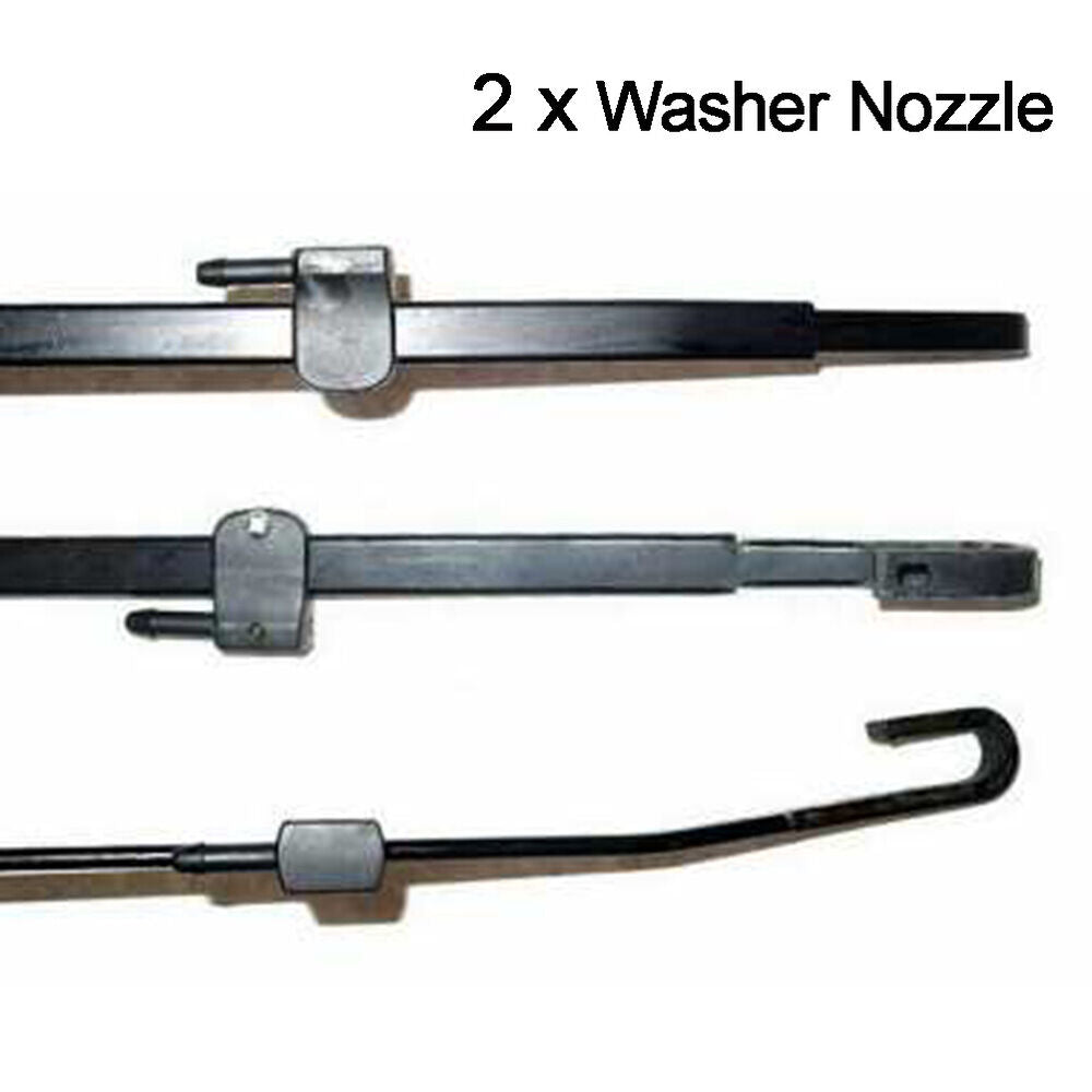 2x Windshield Wiper Washer Spray Nozzle Pair Set of 2 for 12mm Wiper Arm Van Trunk