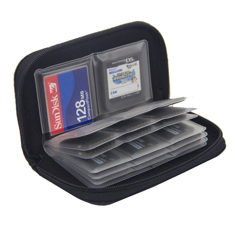 Memory Card Case Micro SD Case Carrying SDHC MMC Wallet Holder Storage Pouch