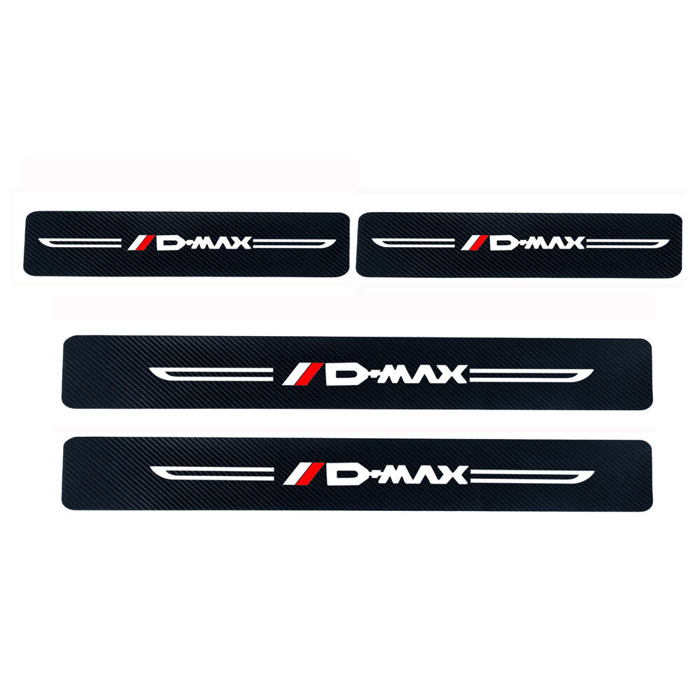 4× For Isuzu Dmax Car Door Plate Sill Scuff Anti Scratch Decal Sticker Protector