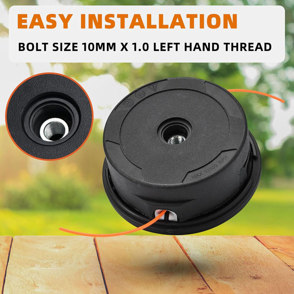 M10 x 1.0 Bump Feed Trimmer Head For Stihl FS55 FS70 FS80 FS90 FR85T FS110 FS130