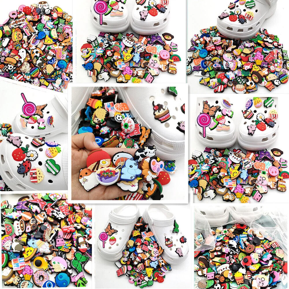 100x Random Cartoon Cute Shoe Charms