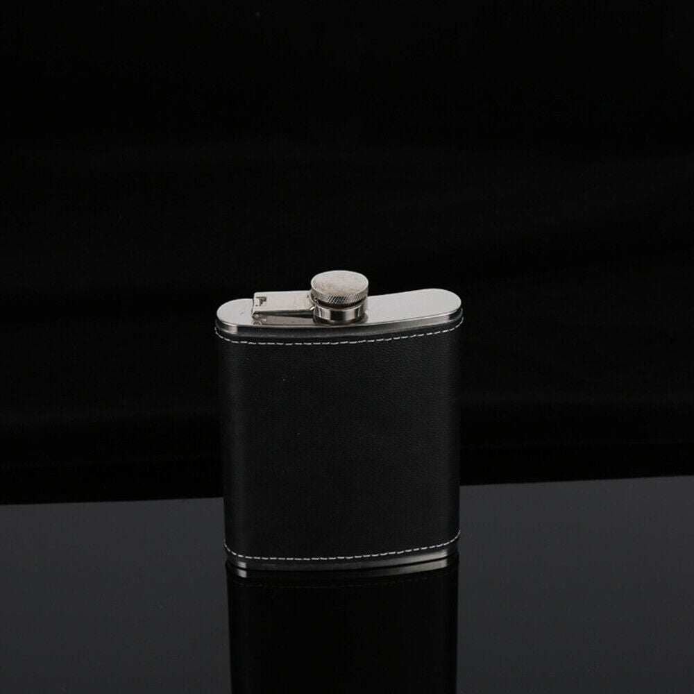 Hip Flask Liquor Whiskey Alcohol Cap Stainless Steel Pocket Wine Bottle Gift