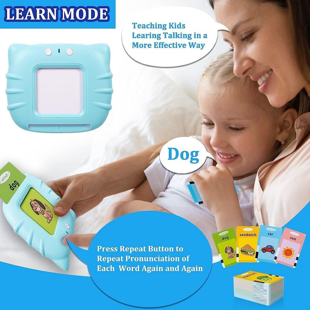 Talking Flash Cards For Toddlers Preschool Words Learning Cards Toy For Kids