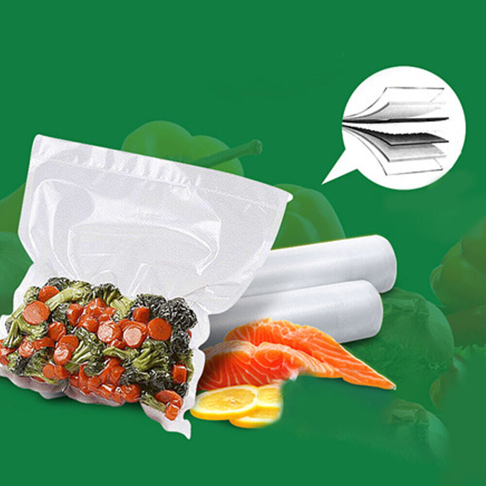 Food Vacuum Sealer Bags Rolls Vaccum Food Saver Storage Seal Bag Pack Embossed