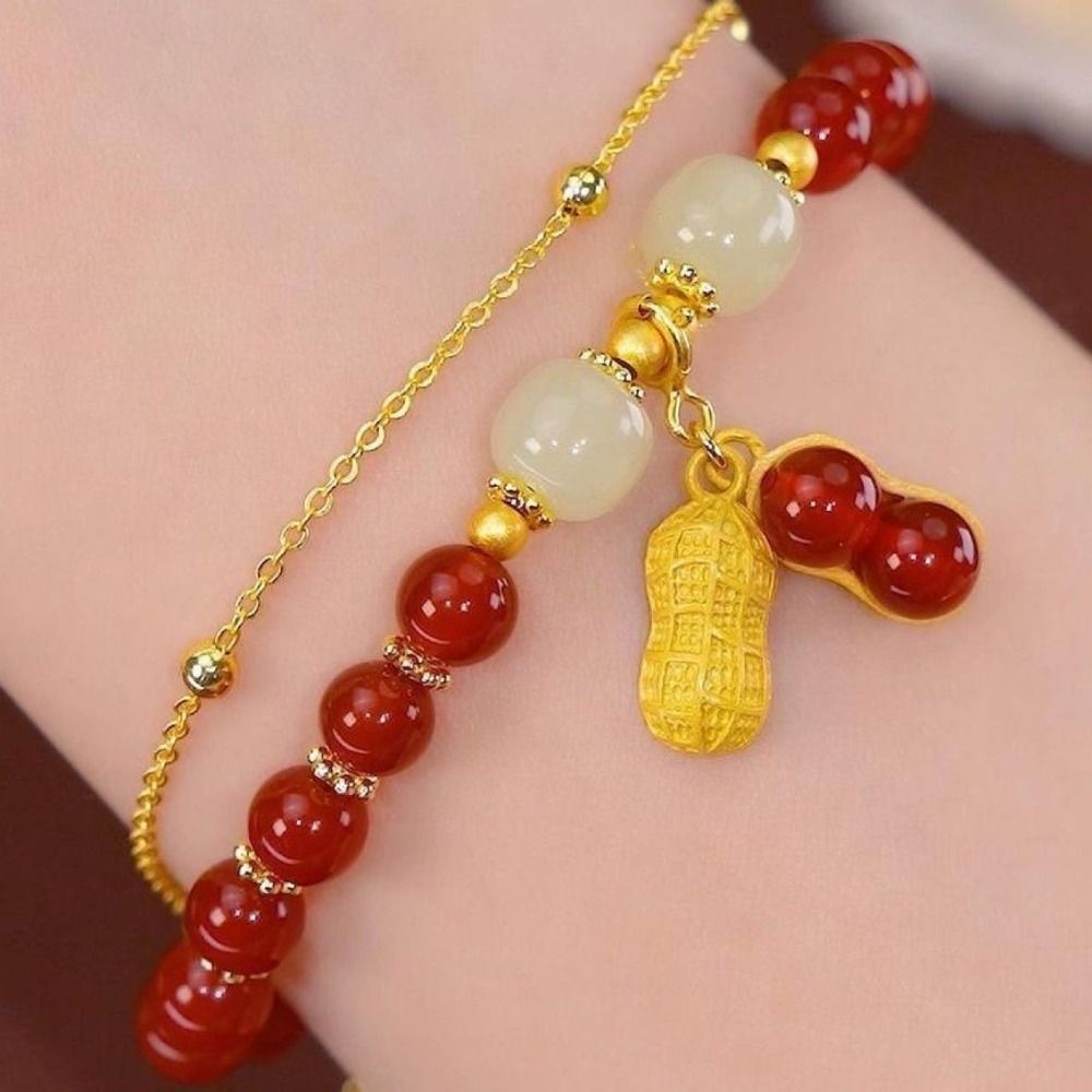 Korean Style Bracelets Hetian Jade Bracelets Bead Bracelets Female Hand Chain