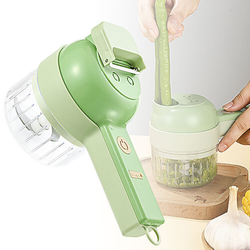 4In1 Handheld Electric Vegetable Slicer Assist Fruit Cutter Multifunction Tool