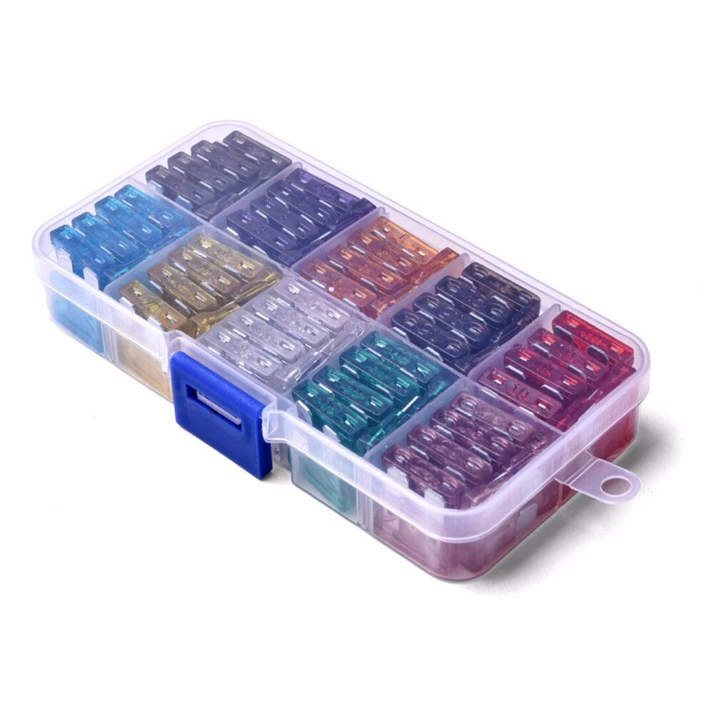 100Pcs 2A-35A Standard Auto Car Truck SUV Assorted Blade Fuse Assortment Kits XL