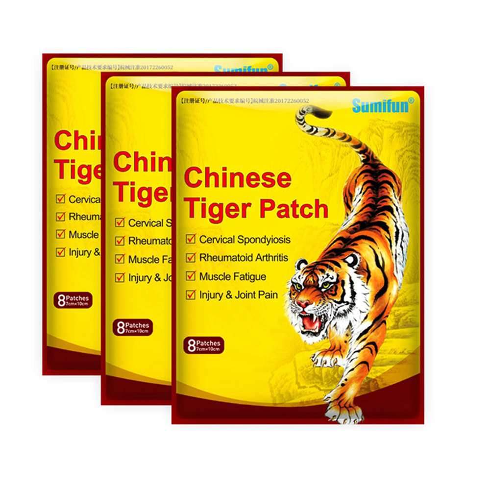 32pcs Tiger Patch Chinese Medical Back Heat Pain Relief Plaster Pad Balm Arthritis