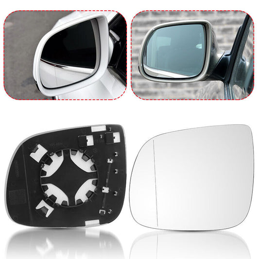 Left Right Side Mirror Glass For AUDI Q5 Q7 SQ5 with Heated Convex Base RH+LH