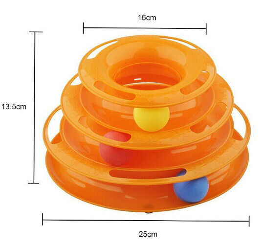 Funny Trilamina Plate Toys Crazy Cat Pet Amusement Disk Interactive Ball