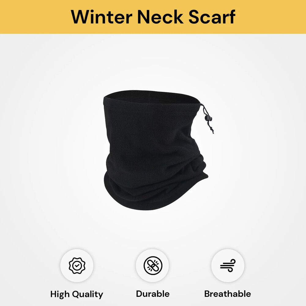 Winter Warm Fleece Snood Scarf Neck Warmer Beanie Hat Ski Balaclava Men Women