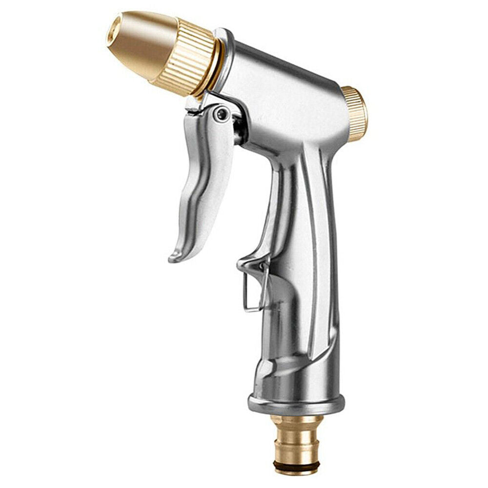 High Pressure Water Spray Gun Brass Nozzle Garden Hose Pipe Lawn Car Wash