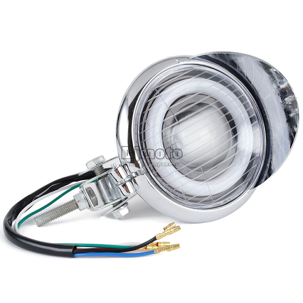 4-1/4'' 4.5inch Motorcycle LED Headlight For Harley Chopper Bobber Cafe Racer